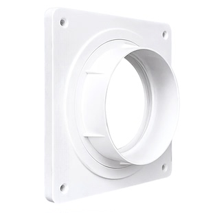 方转圆出风口塑料法兰接头移动空调铝箔软管排气管连接头底座接口