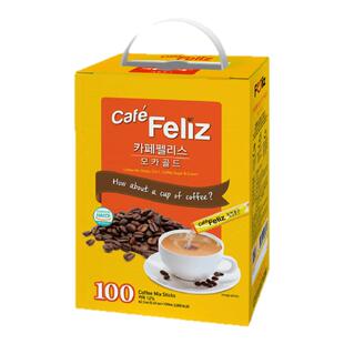 韩国进口Feliz费利斯摩卡金速溶咖啡拿铁三合一速溶冲泡咖啡1200g