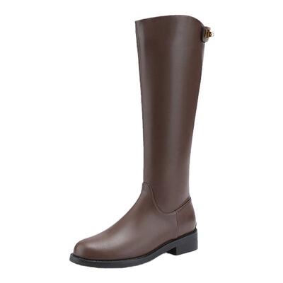 骑士靴时装靴尖头长筒靴达芙妮