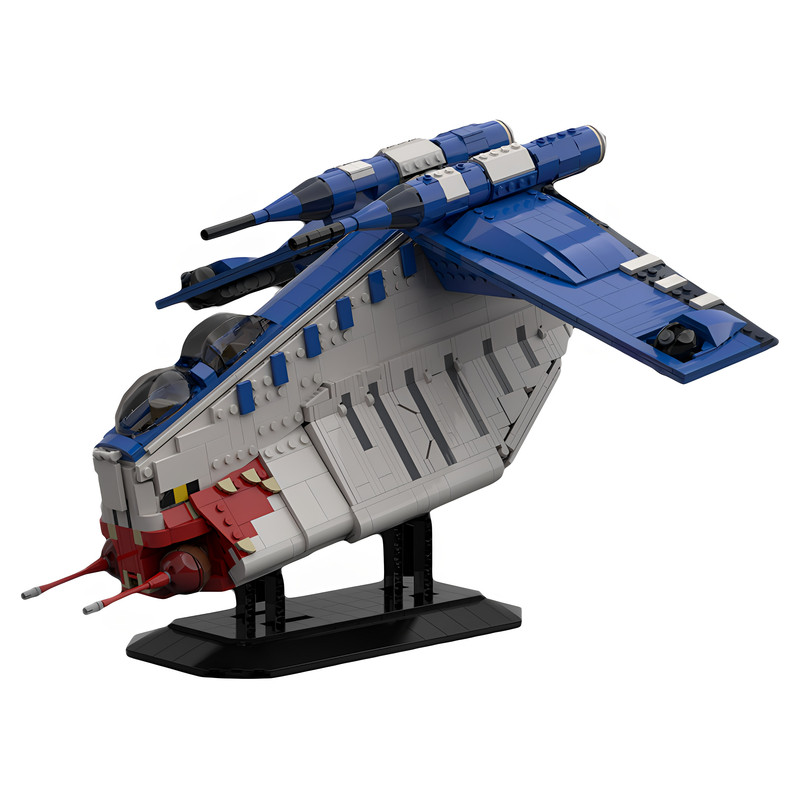 高砖零件MOC-105785炮艇直升机