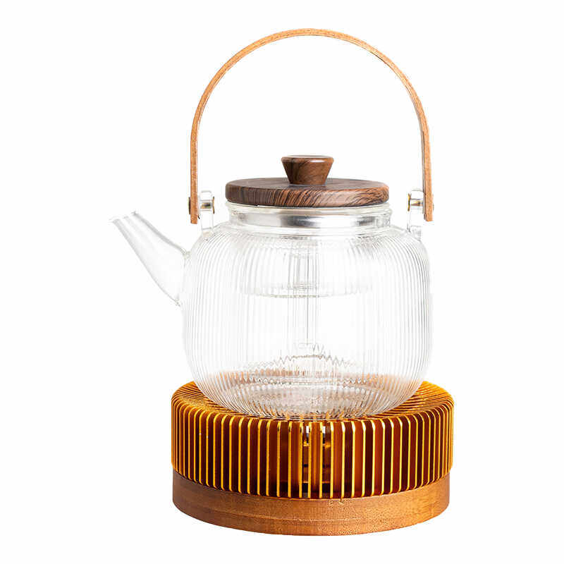 中式暖茶器玻璃壶底座温茶器
