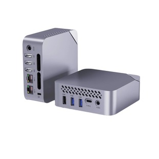全新12代N150小型台式低功耗双网口软路由4K便携式Win11微型主机