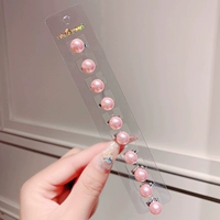 Розовый комплект из жемчуга, 38, 10 шт