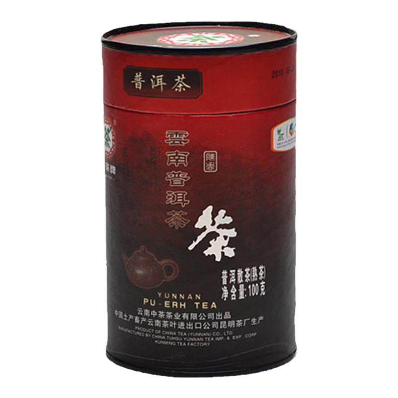普洱熟茶散茶罐装100g老茶