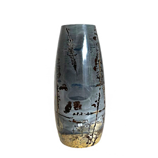 广西天然国画石入户玄关精致高端大气摆件客厅插花迷你小花瓶桌面