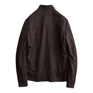 薄款羽绒服男休闲立领短款巴恩风摩卡棕猎装夹克时尚保暖