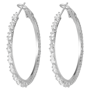 满钻耳圈大圆圈耳环女轻奢小众气质大圈圈耳钉高级感2026新款耳饰