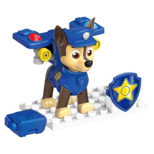 正版汪汪队儿童益智积木玩具阿奇天天公仔变形背包威力狗回力车子