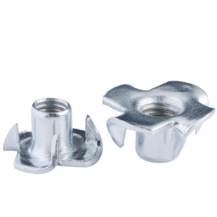 四爪螺母家具螺母爪形螺帽四爪母木板镶嵌螺母音箱螺母M4M5M6M8