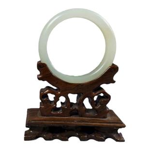 20年老店和田玉53mm手镯白玉碧玉且末蓝黄口玉镯天然正品有证书