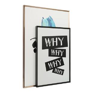 立体斜边铝合金相框营业执照框A3A4证书框海报框装裱画框金属画框