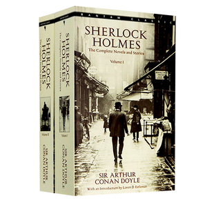 英文原版 福尔摩斯探案集全集小说2册全盒装 Sherlock Holmes 侦探悬疑推理小说青少年书籍 柯南道尔 世界经典名著 进口 正版