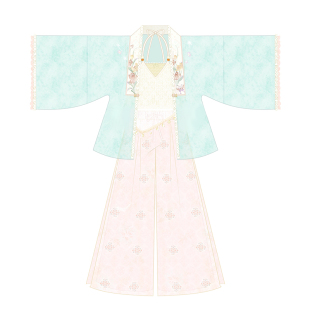 素羽华裳芳菲辞 新款宋制汉服女改良宋裤日常可穿汉元素 春夏套装