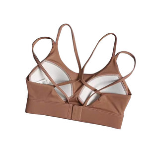 高强度防震运动文胸固定一体式跑步健身瑜伽内衣交叉背心透气Bra