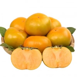 脆柿子新鲜水果当季整箱5斤现摘大甜巧克力柿火晶黄硬柿子包邮10