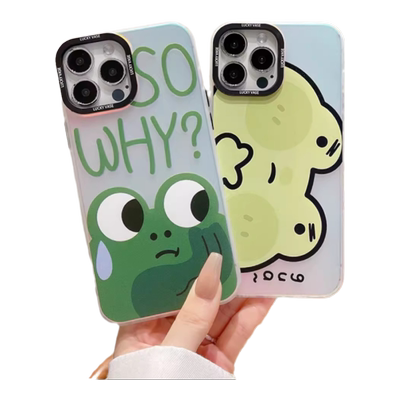 苹果系列可爱卡通镭射手机壳