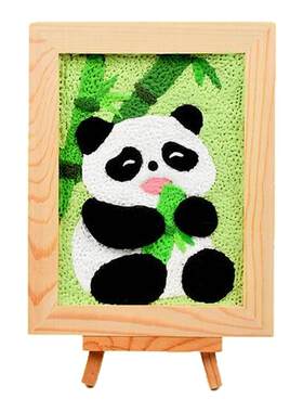 蛇年元旦diy材料包黏土相框画幼儿园儿童手工贴画超轻粘土画