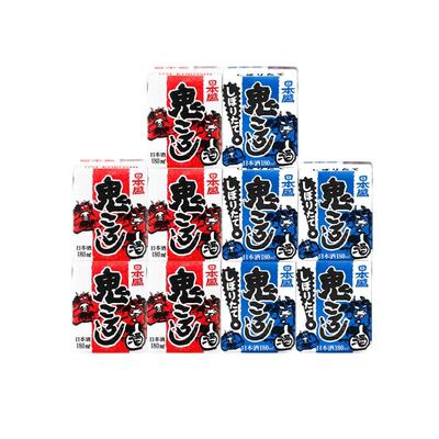 【口粮酒】日本盛鬼醉纸盒清酒鬼杀烧酒日本酒辛口纸盒cp180mlx10