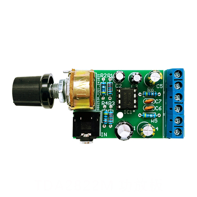 TDA2822M功放板2.0立体声直流功放板DIY微小型收音机功放YH-648