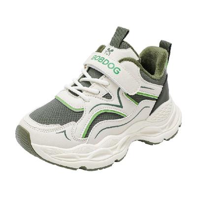 巴布豆儿童老爹鞋保暖运动跑步鞋