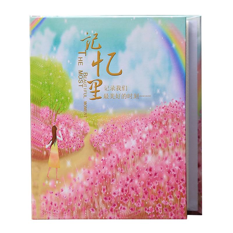 照片相册本插页式5寸6寸7寸竖放家庭宝宝成长纪念册情侣影集像册
