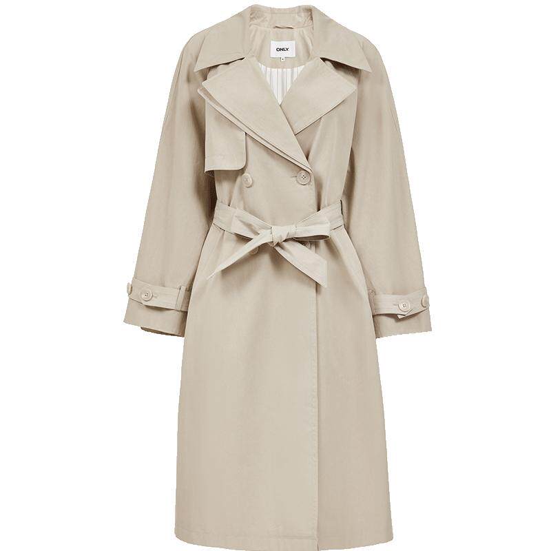 ONLY松弛插肩廓形风衣外套