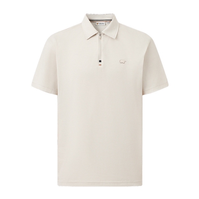 GOLDEN BEAR/金熊2026夏季新品男士休闲半拉链基础款短袖POLO衫