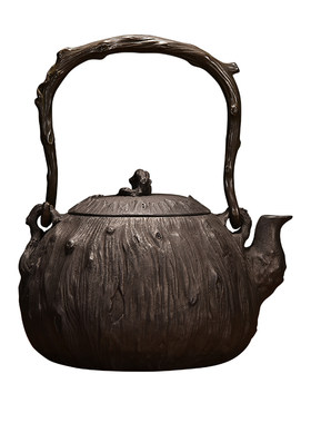 巽火堂侘寂风纯手工铸铁煮水茶壶
