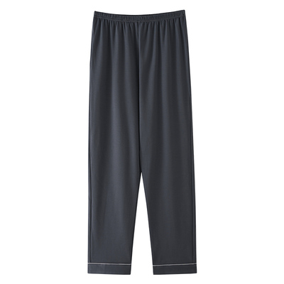 100%纯棉睡裤男士春秋季超大码青中年男款爸爸全棉长裤居家裤6XL