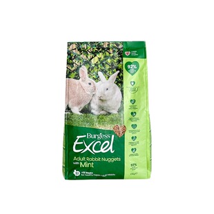 新包装英国Burgess布格斯薄荷高纤维成年兔粮1.5kg天然膨化兔饲料