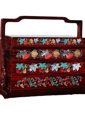 螺钿家居提梁盒知府红木中式