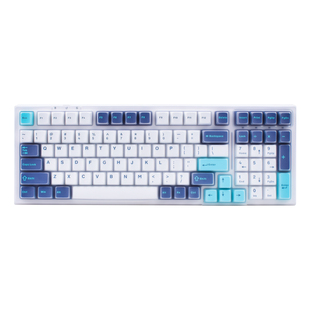 适用RK R98键盘保护膜rkr98硅胶键盘膜透明机械键盘套客制化防水防尘罩子凹凸键盘垫全覆盖蓝火雷风黑金奶芋