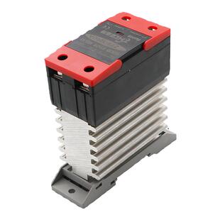 固态继电器带散热器一体导轨SSR-40DA直流控交流24V220V模块60DA
