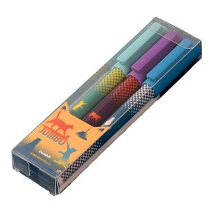 KACO珍宝喵屋系列黑色中性笔黑笔高颜值0.5mm盖帽3支装1600米超长书写大容量耐写顺滑快干水笔 学生书写刷题