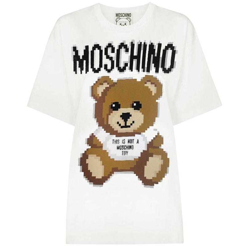 莫斯奇诺短袖moschino印花