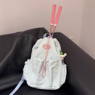 羽毛球包大容量户外包轻便羽毛球网球拍收纳双肩背包高颜值男女生