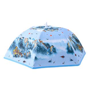 冬季保温菜罩大号盖菜罩食物饭罩子饭菜防尘罩遮菜伞可折叠餐桌罩