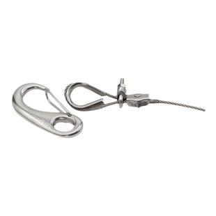 304不锈钢蛋形弹簧扣 龙虾钩 蛋型卸扣 钢丝绳快挂卸扣M50-M100