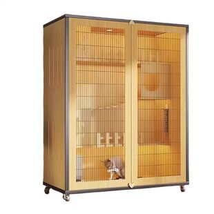 猫别墅猫笼子全景猫房家用室内豪华一体猫窝宠物柜猫舍多层猫爬架