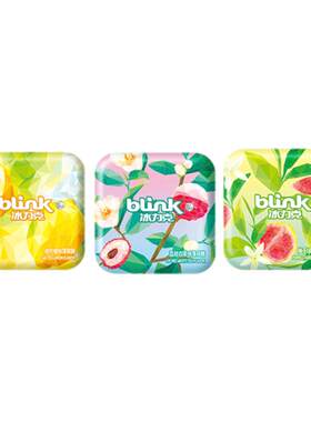 冰力克果茶薄荷糖清新口气