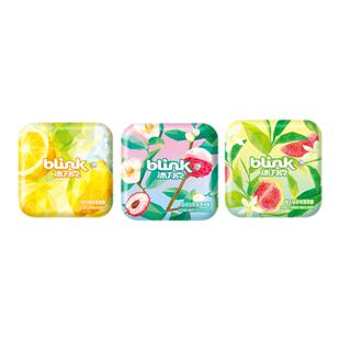 blink冰力克薄荷糖无糖型香口糖清新口气口香糖糖果零食咸柠檬味