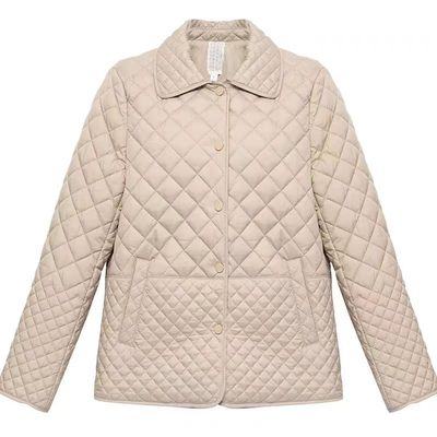 秋冬季新款菱形格子夹棉轻薄棉衣