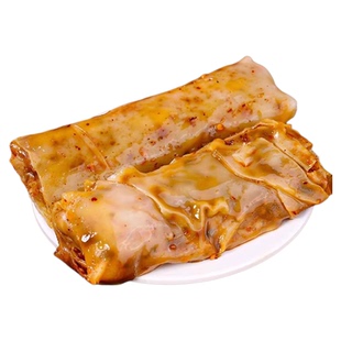 安徽宿州萧县特产皖北香辣卷面皮圣泉寺真空开袋即速食方便裹凉皮