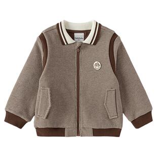 巴拉巴拉童装宝宝外套男童秋装2025新款撞色拼接上衣潮流时尚潮酷