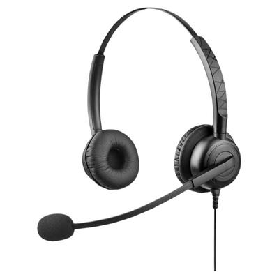 客服话务员耳机线控头戴线控耳麦