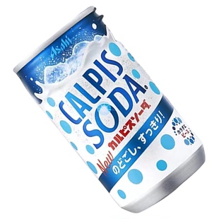 日本进口CALPIS可尔必思饮料碳酸汽水乳酸菌风味SODA含汽350ml*6