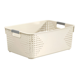 零食杂物收纳筐家用塑料置物篮厨房橱柜储物箱宿舍衣柜衣服整理箱