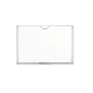 亚克力卡槽双层a4插槽透明有机玻璃职务照片插盒展示亚克力板定制