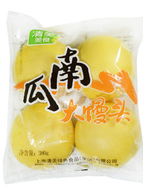 上海清美南瓜大馒头牛奶刀切面点