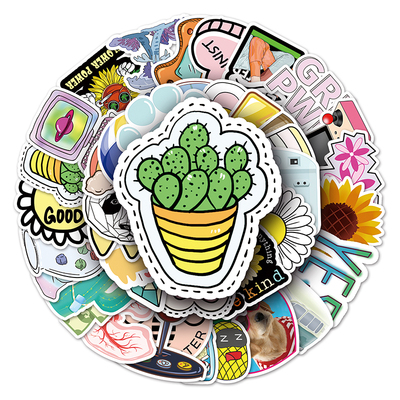 50张vsco涂鸦防水装饰行李箱贴纸